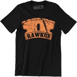 Rawkus Records White Logo T Shirt Hip Hop Tee